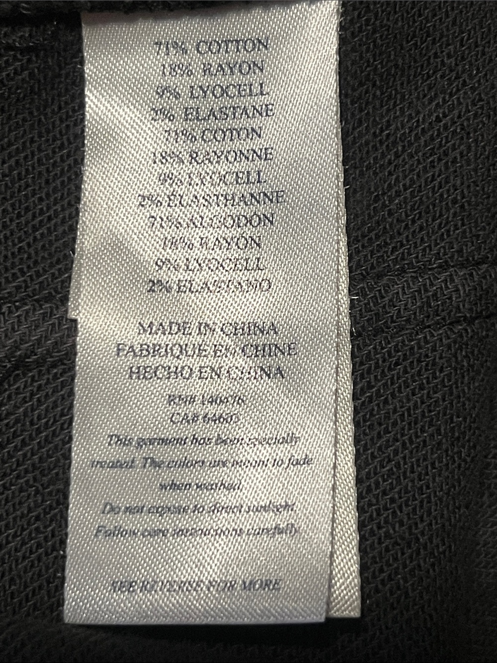 WEEKEND SALE! Faherty Terry Patch Pocket Pants-27-Gray - Picture 6 of 6